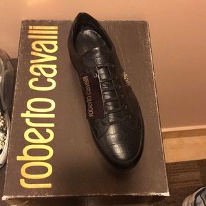 Roberto cavalli lace up sneaker